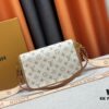 69308a2e6e68136f4d9a8ca8 Authentic Studio Shot: M46386 M46388 M45985 Full Leather Baguette Bag Series, New Diane Handbag
