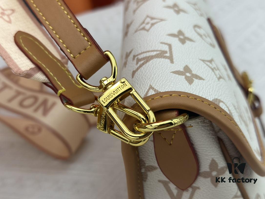 69308a2e6e68136f4d9a8ca9 Authentic Studio Shot: M46386 M46388 M45985 Full Leather Baguette Bag Series, New Diane Handbag