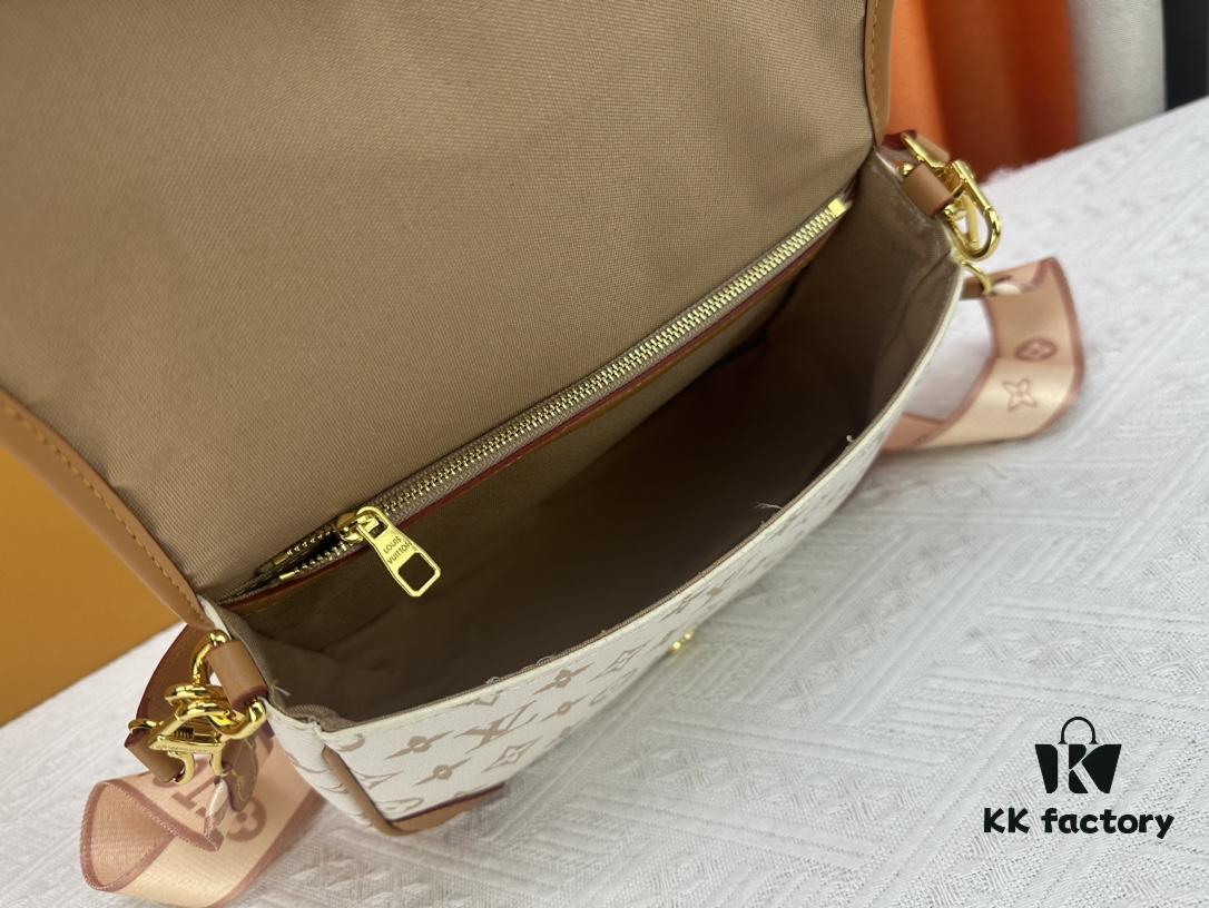 69308a306e68136f4d9a8cac Authentic Studio Shot: M46386 M46388 M45985 Full Leather Baguette Bag Series, New Diane Handbag