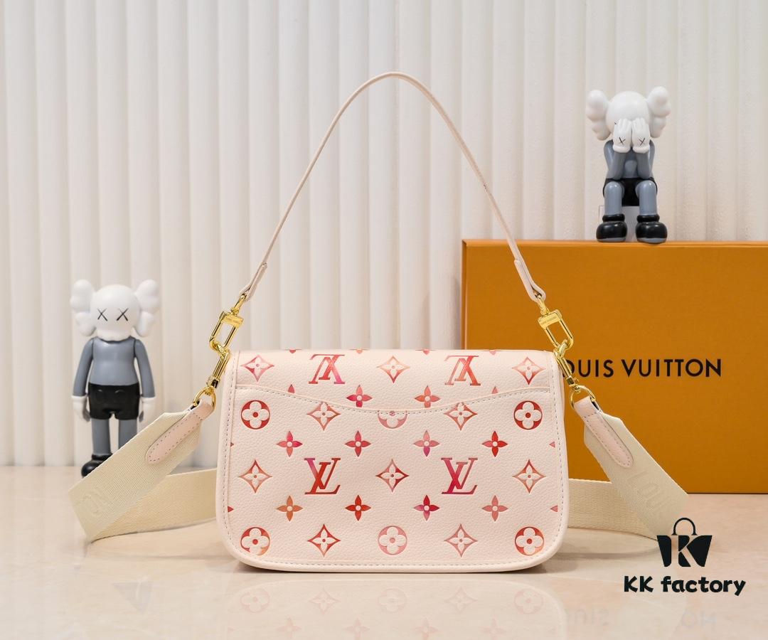69308a436e68136f4d9a8cde New Arrival M45985 Full Leather Gradient Oil Print Filigree Bag Series Diane Handbag