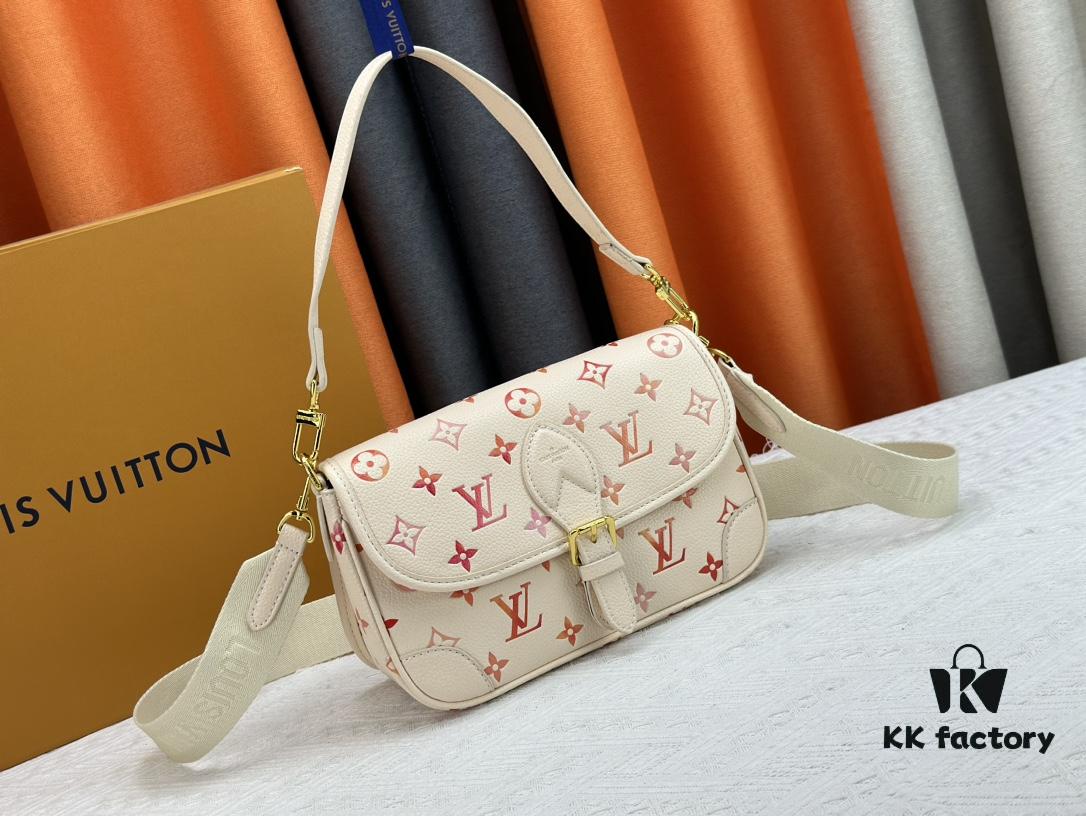 69308a496e68136f4d9a8cef M45985 New Full Leather Gradient Oil Print Filigree Bag Diane Handbag