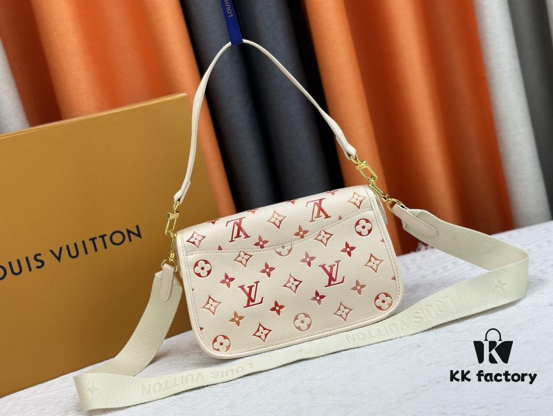 69308a4a6e68136f4d9a8cf1 M45985 New Full Leather Gradient Oil Print Filigree Bag Diane Handbag