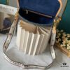 69308a506e68136f4d9a8cfb Upgraded M46386 M45985 Denim Baguette Diane Handbag