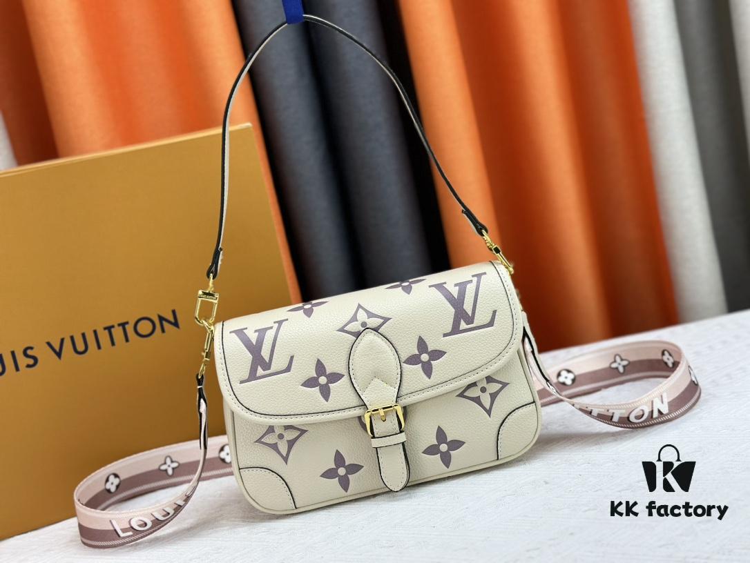 69308a5a6e68136f4d9a8d10 Authentic Shot M46386 M46388 M45985 M45683 M45684 Full Leather Baguette Bag Series New Diane Handbag