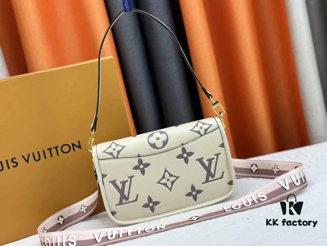 69308a5b6e68136f4d9a8d13 Authentic Shot M46386 M46388 M45985 M45683 M45684 Full Leather Baguette Bag Series New Diane Handbag