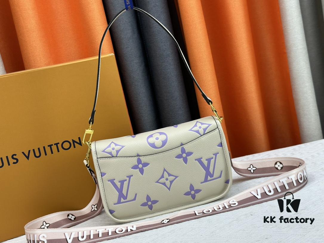 69308a606e68136f4d9a8d1e Authentic Studio Shot M46386 M46388 M45985 M45683 M45684 Full Leather Baguette Bag Series New Diane Handbag