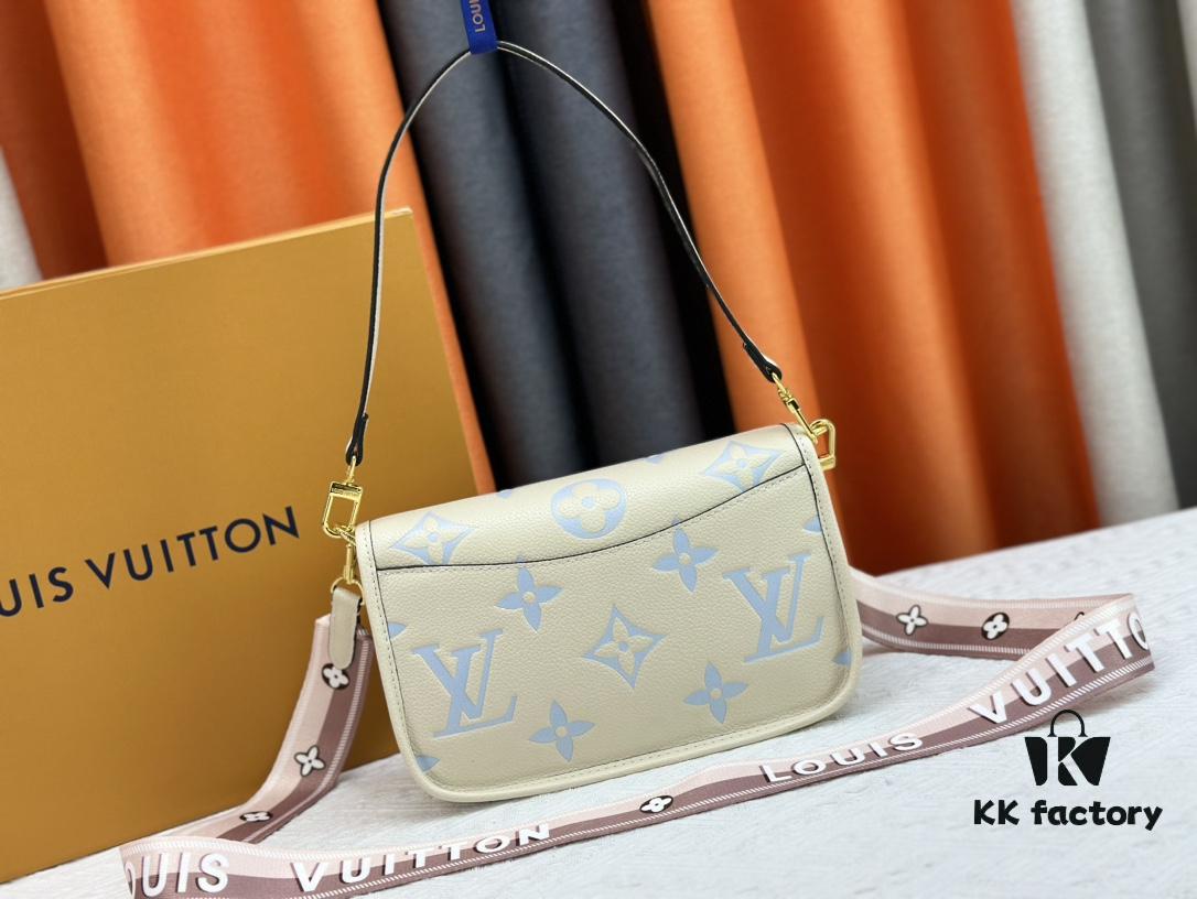 69308a646e68136f4d9a8d27 Authentic Studio Shot M46386 M46388 M45985 M45683 M45684 Full Leather Baguette Bag Series New Diane Handbag