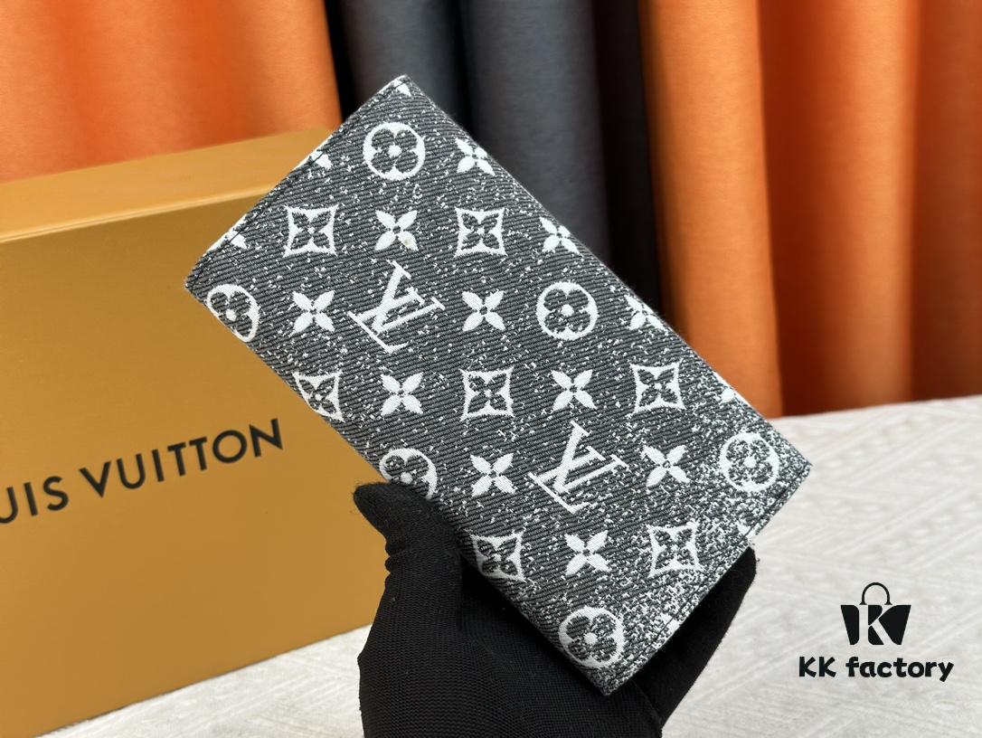69308a976e68136f4d9a8d97 Wallet Real Item Photo - 61184 Denim Black Exquisite Craftsmanship Sales Champion