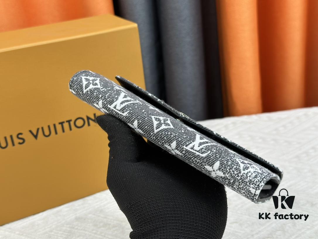 69308a996e68136f4d9a8d98 Wallet Real Item Photo - 61184 Denim Black Exquisite Craftsmanship Sales Champion