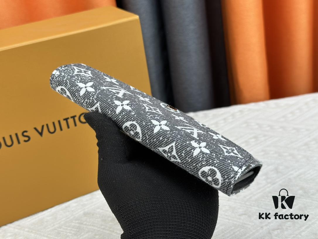 69308a996e68136f4d9a8d9a Wallet Real Item Photo - 61184 Denim Black Exquisite Craftsmanship Sales Champion