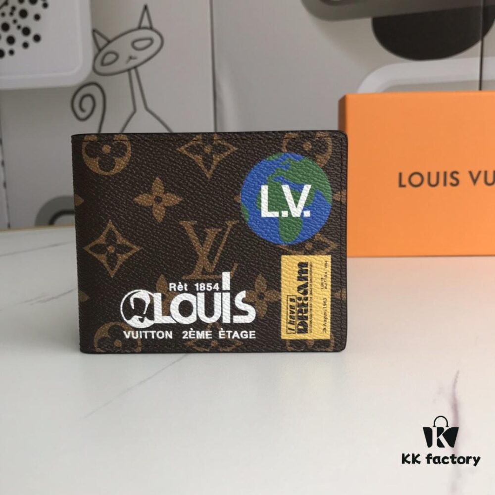 69308ab76e68136f4d9a8de9 M67819 Black Flower! MULTIPLE Louis Vuitton HHI Series Compact Wallet