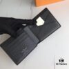 69308aba6e68136f4d9a8dee M67819 Black Flower! MULTIPLE Louis Vuitton HHI Series Compact Wallet