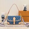69308acc6e68136f4d9a8e15 M46386 M45985 Denim Baguette Diane Handbag