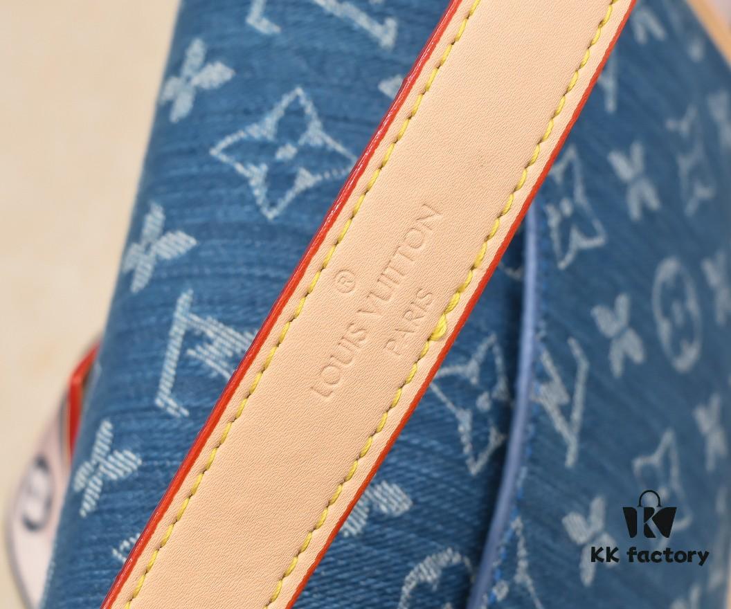 69308ad26e68136f4d9a8e25 M46386 M45985 Denim Baguette Diane Handbag