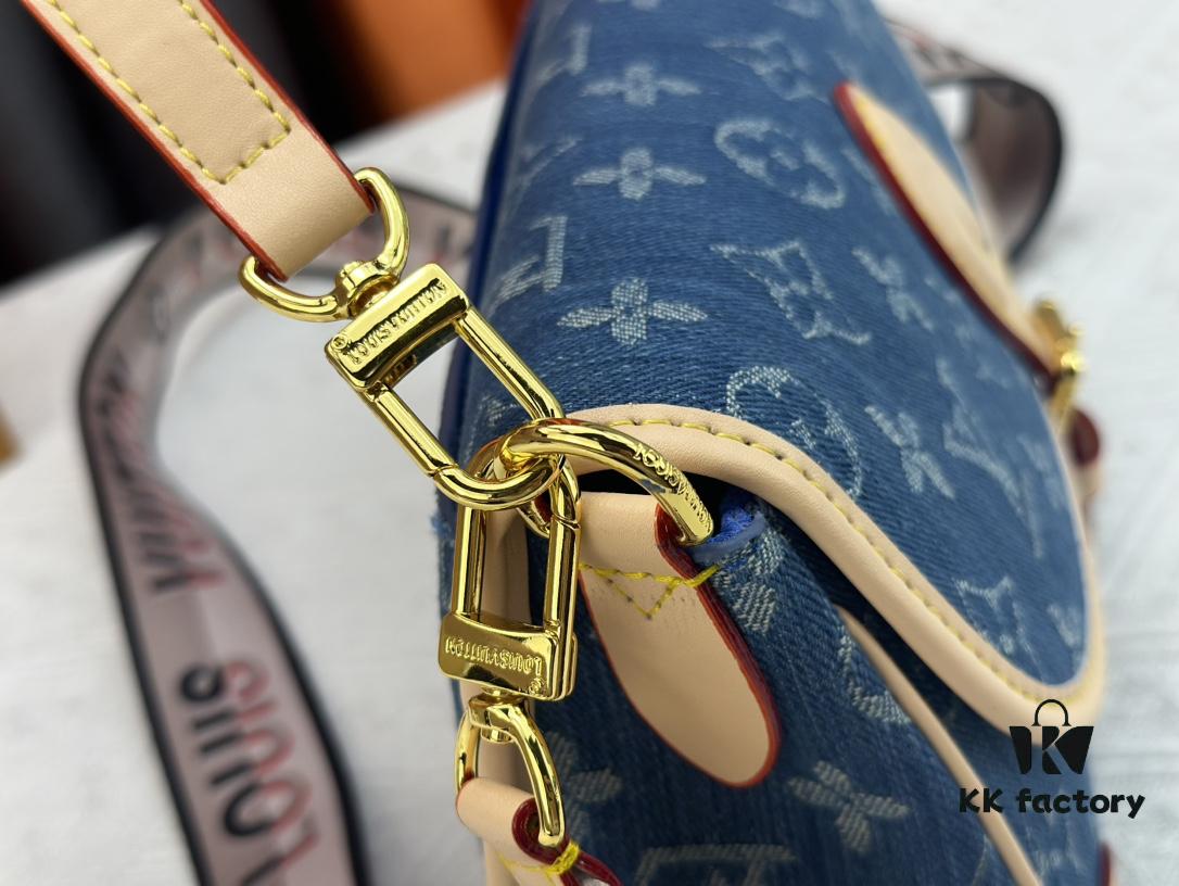 69308ada6e68136f4d9a8e36 M46386 M45985 Denim Baguette Series New Diane Handbag