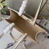 69308ade6e68136f4d9a8e3e Top-Grade Full-Grain Genuine Leather Louis Vuitton M45493 Cream White OnTheGo Medium Tote Bag