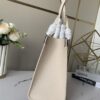 69308ae46e68136f4d9a8e45 Top-Grade Full-Grain Genuine Leather Louis Vuitton M45493 Cream White OnTheGo Medium Tote Bag