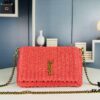 New Arrival [Apricot Color] Kate Raffia Woven Craft Chain Bag