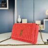 New Arrival [Apricot Color] Kate Raffia Woven Craft Chain Bag