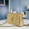69308b086e68136f4d9a8e8b New Arrival in Apricot Color - Kate Raffia Woven Craft Chain Bag