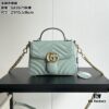69308b0c6e68136f4d9a8e91 Authentic Shot # GG Marmont Mini Crossbody Bag Model: 583571 Gray-Green Size: 21*15.5*8cm