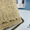 69308b156e68136f4d9a8ea3 New Arrival in Apricot Color - Kate Raffia Woven Craft Chain Bag