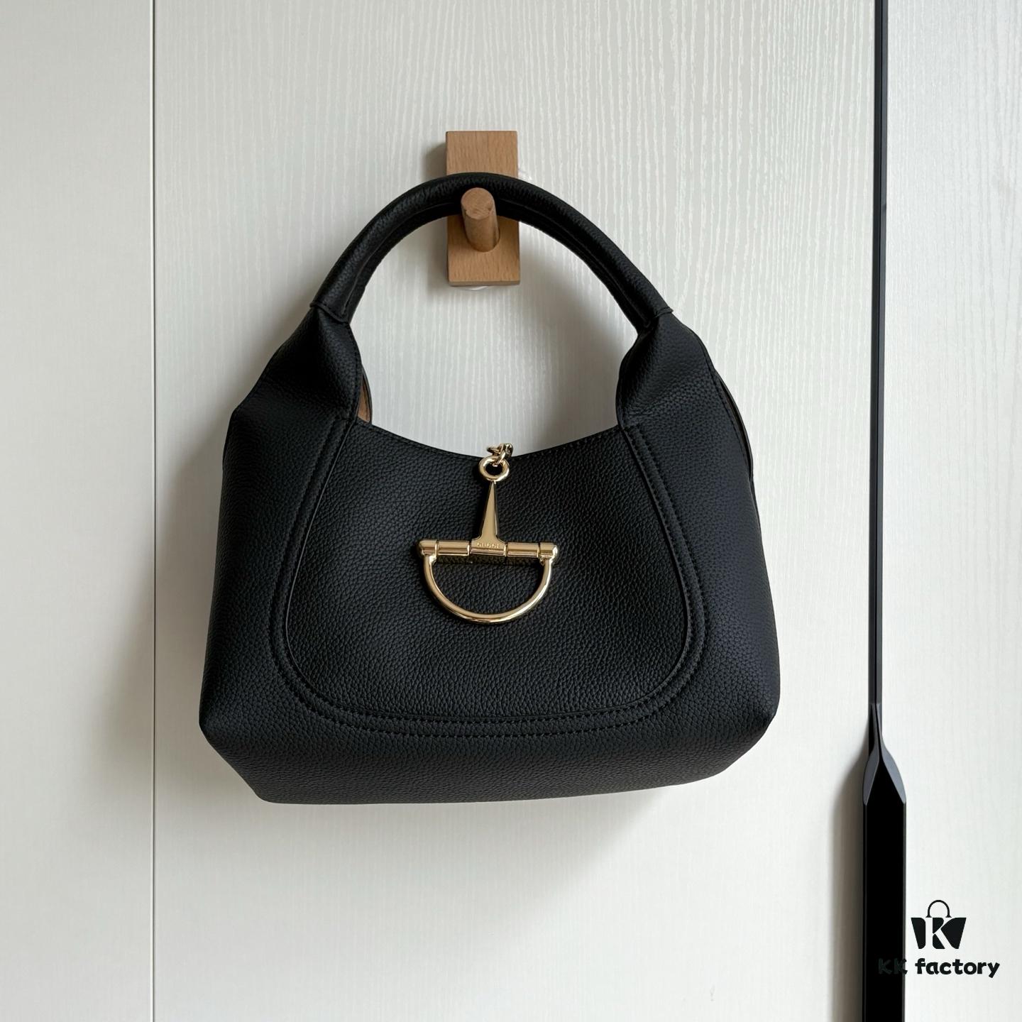 Gucci Softbit Small Shoulder Bag Black Model No. 837467 Size 27.5X21X16