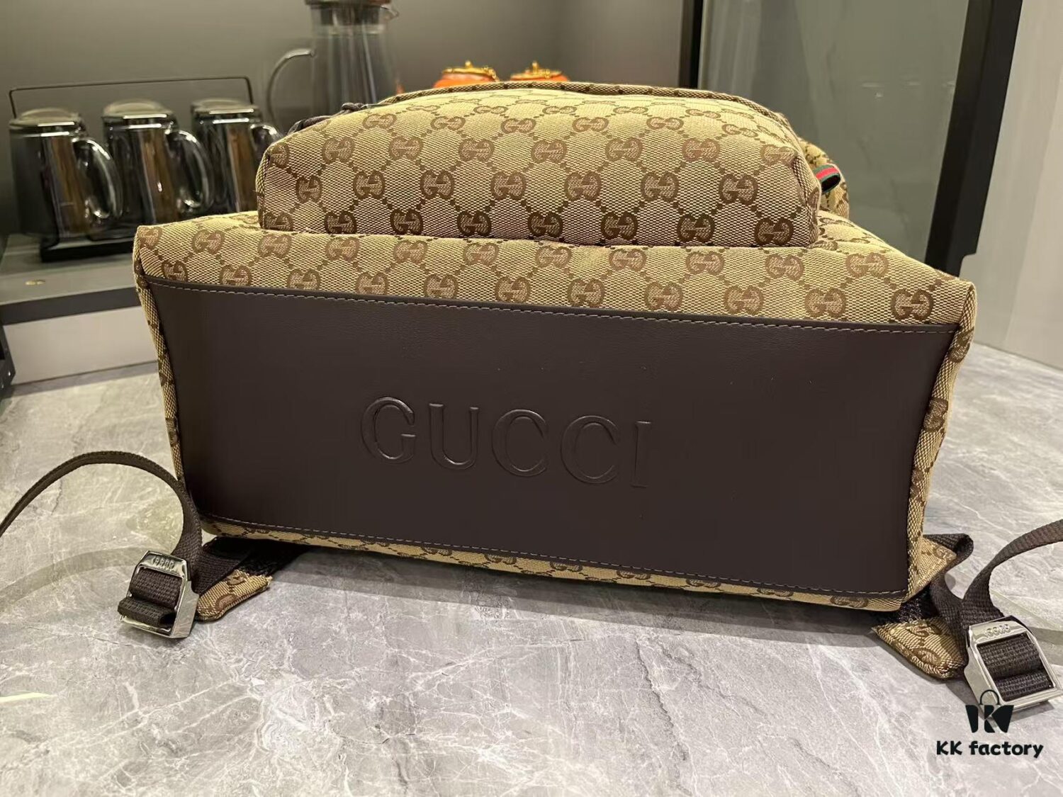 69308b856e68136f4d9a8f6b Gucci 2025 Spring-Summer Collection Men's Bag in Beige and Brown GG Canvas
