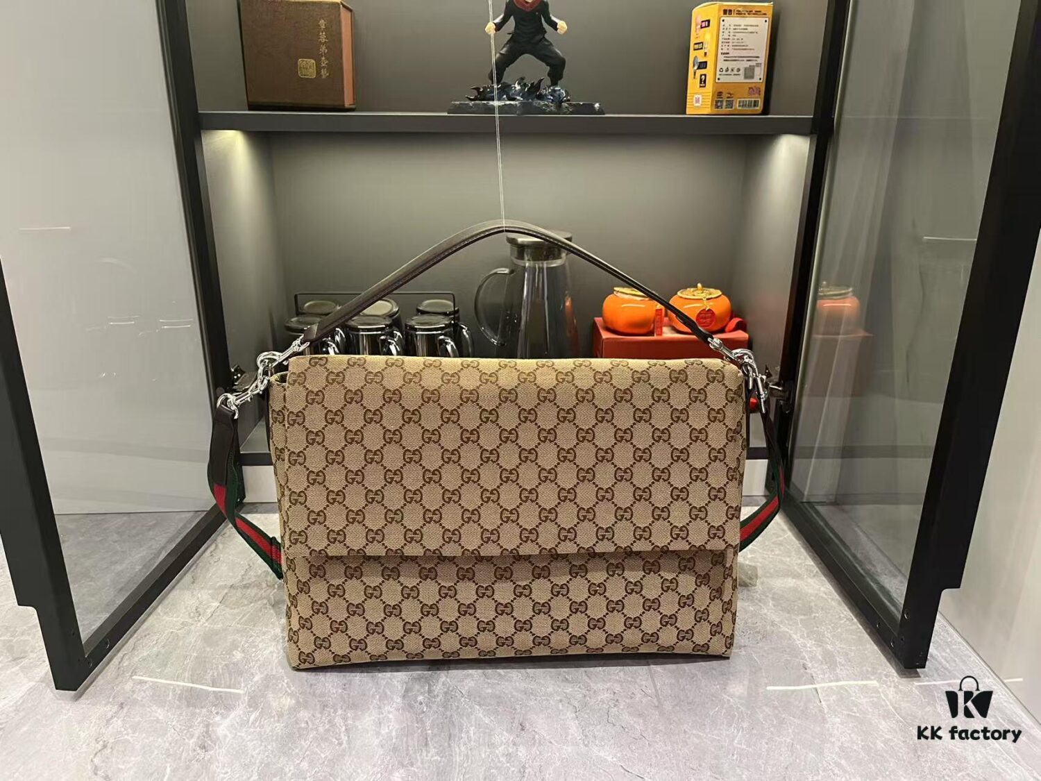 69308b876e68136f4d9a8f6f Gucci GG 2025 Spring-Summer Collection Men's Crossbody Bag in Beige Original GG Canvas