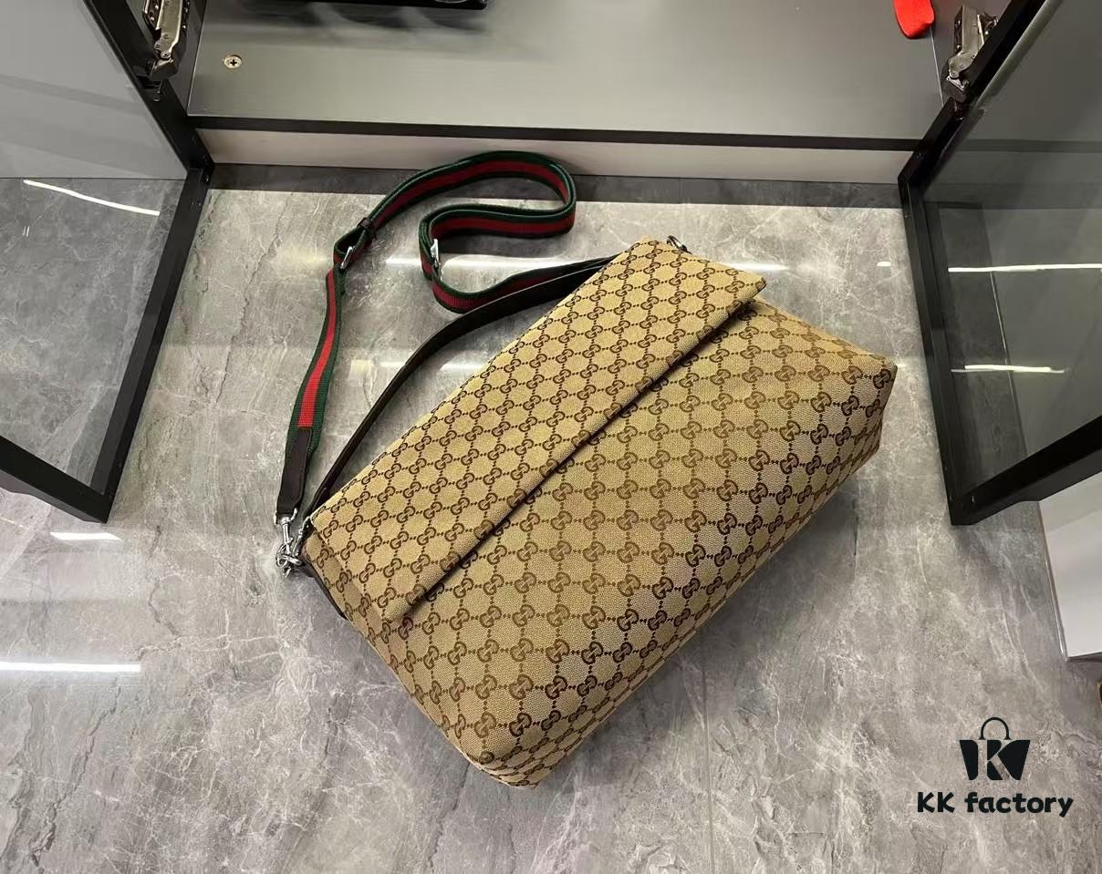 69308bb76e68136f4d9a8fbd Gucci GG 2025 Spring-Summer Collection Men's Crossbody Bag in Beige Original GG Canvas