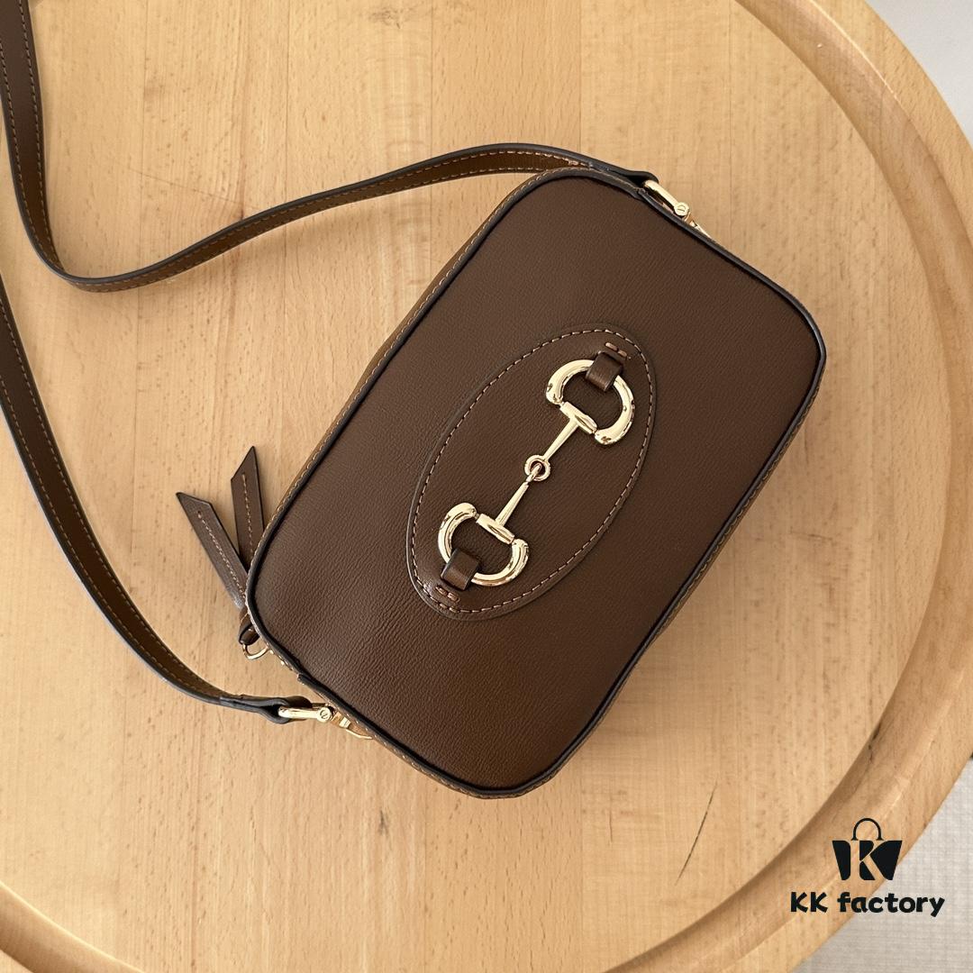 69308bba6e68136f4d9a8fc4 Gucci Horsebit 1955 Camera Bag in Brown Leather