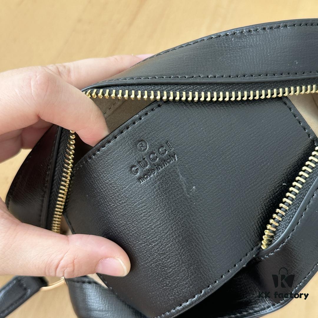 69308bc06e68136f4d9a8fd0 Gucci Horsebit 1955 Camera Bag in Black Full Leather