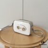 69308bc26e68136f4d9a8fd5 Gucci Horsebit 1955 Camera Bag Toast Shape, Item No: 760196 White Leather, Size: 20×13×6cm