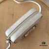 69308bc36e68136f4d9a8fd6 Gucci Horsebit 1955 Camera Bag Toast Shape, Item No: 760196 White Leather, Size: 20×13×6cm