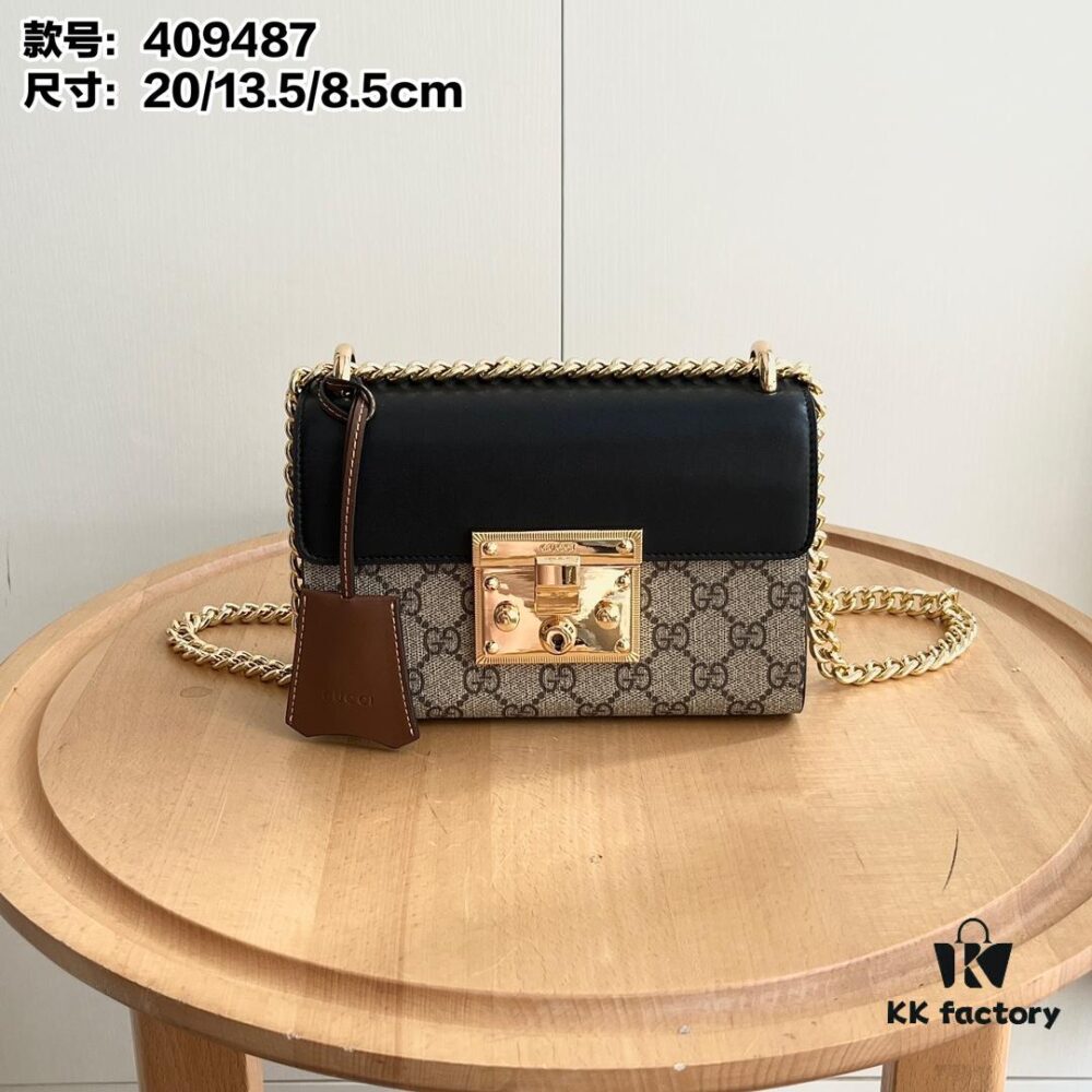 69308be36e68136f4d9a9014 Small GUCCI Padlock Clasp Bag