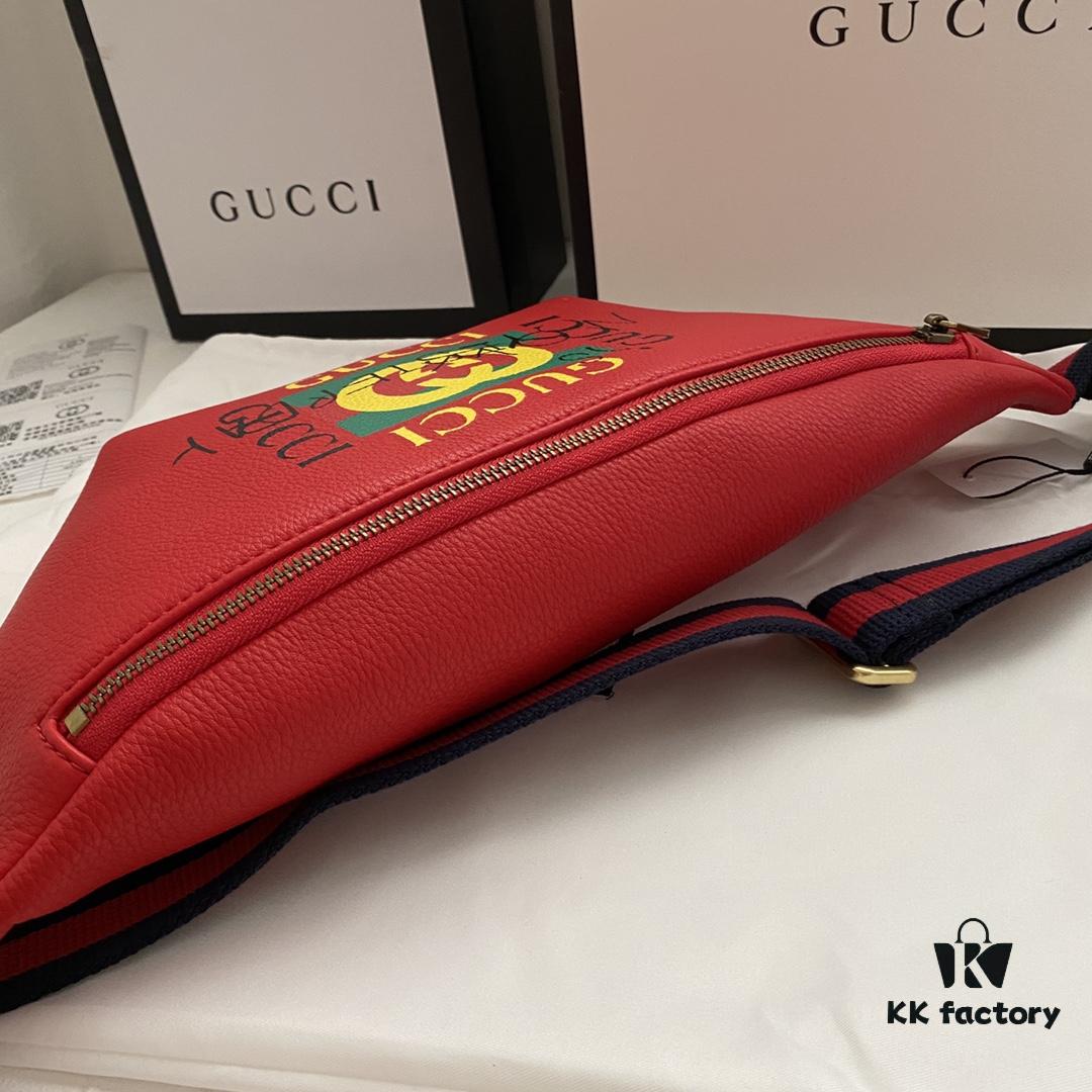 69308bec6e68136f4d9a9023 Gucci Cruise 18 x Coco Capitan Collaborative Series Belt Bag Model 493869 Size 28*18*8cm Soft Leather With Handwritten Graffiti Motif