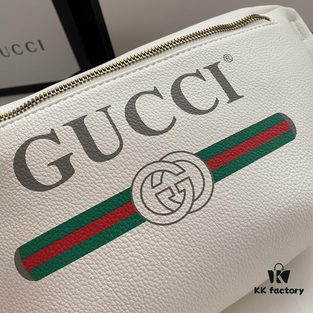 Gucci Cruise 18 x Coco Capitan Collaborative Series Belt Bag Model 493869 Size 28*18*8cm Soft Leather With Handwritten Graffiti Motif