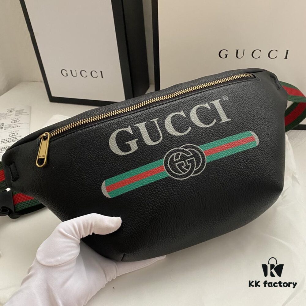 69308bf26e68136f4d9a902e Gucci Cruise 18 x Coco Capitan Collaboration Belt Bag Model 493869 Size 28*18*8cm Soft Leather With Handwritten Graffiti Design