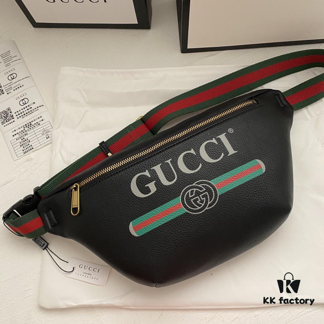 69308bf26e68136f4d9a902f Gucci Cruise 18 x Coco Capitan Collaboration Belt Bag Model 493869 Size 28*18*8cm Soft Leather With Handwritten Graffiti Design