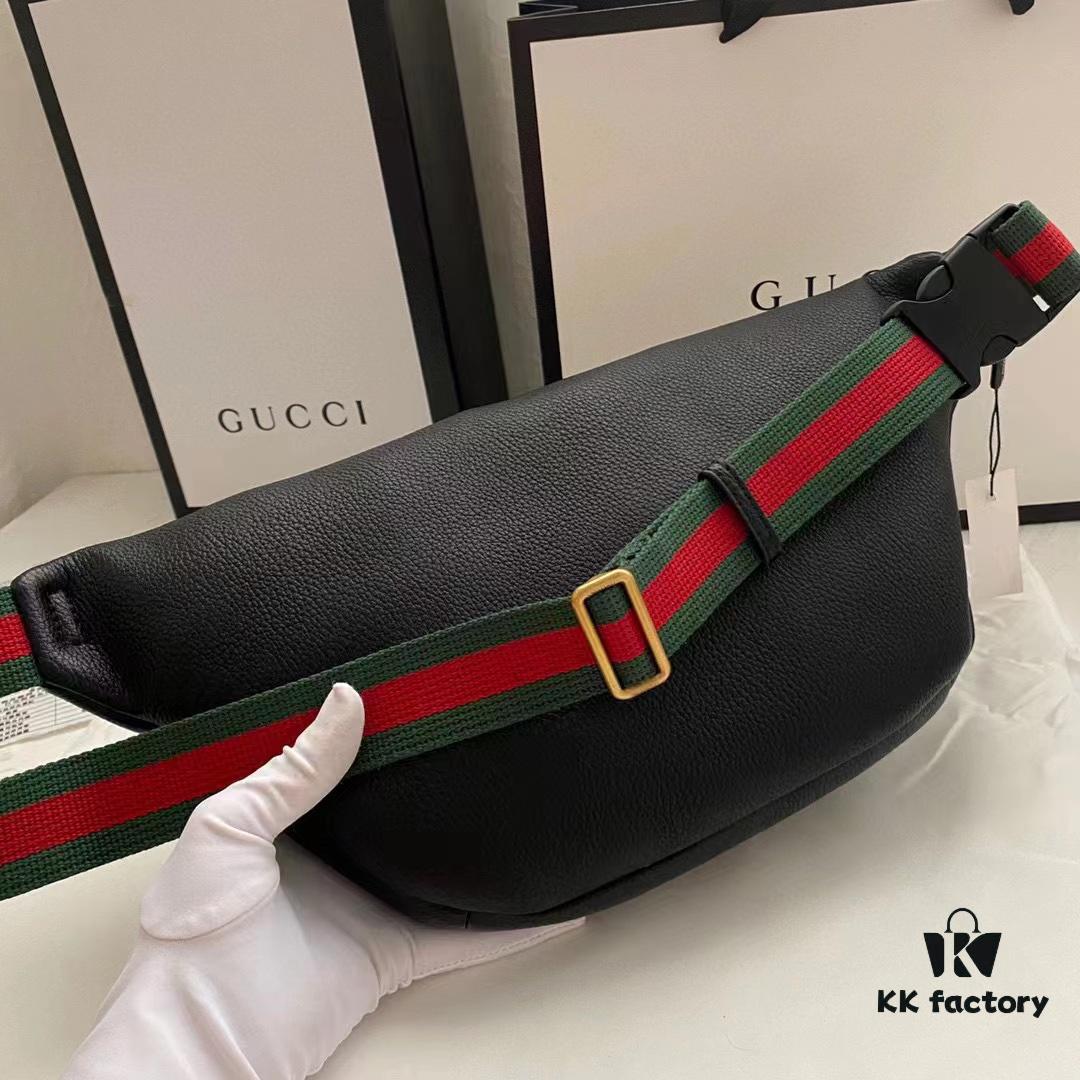69308bf46e68136f4d9a9030 Gucci Cruise 18 x Coco Capitan Collaboration Belt Bag Model 493869 Size 28*18*8cm Soft Leather With Handwritten Graffiti Design