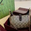 69308c106e68136f4d9a9059 Gucci New Arrival Runway Style Rhinestone Jackie Chain Crossbody Bag