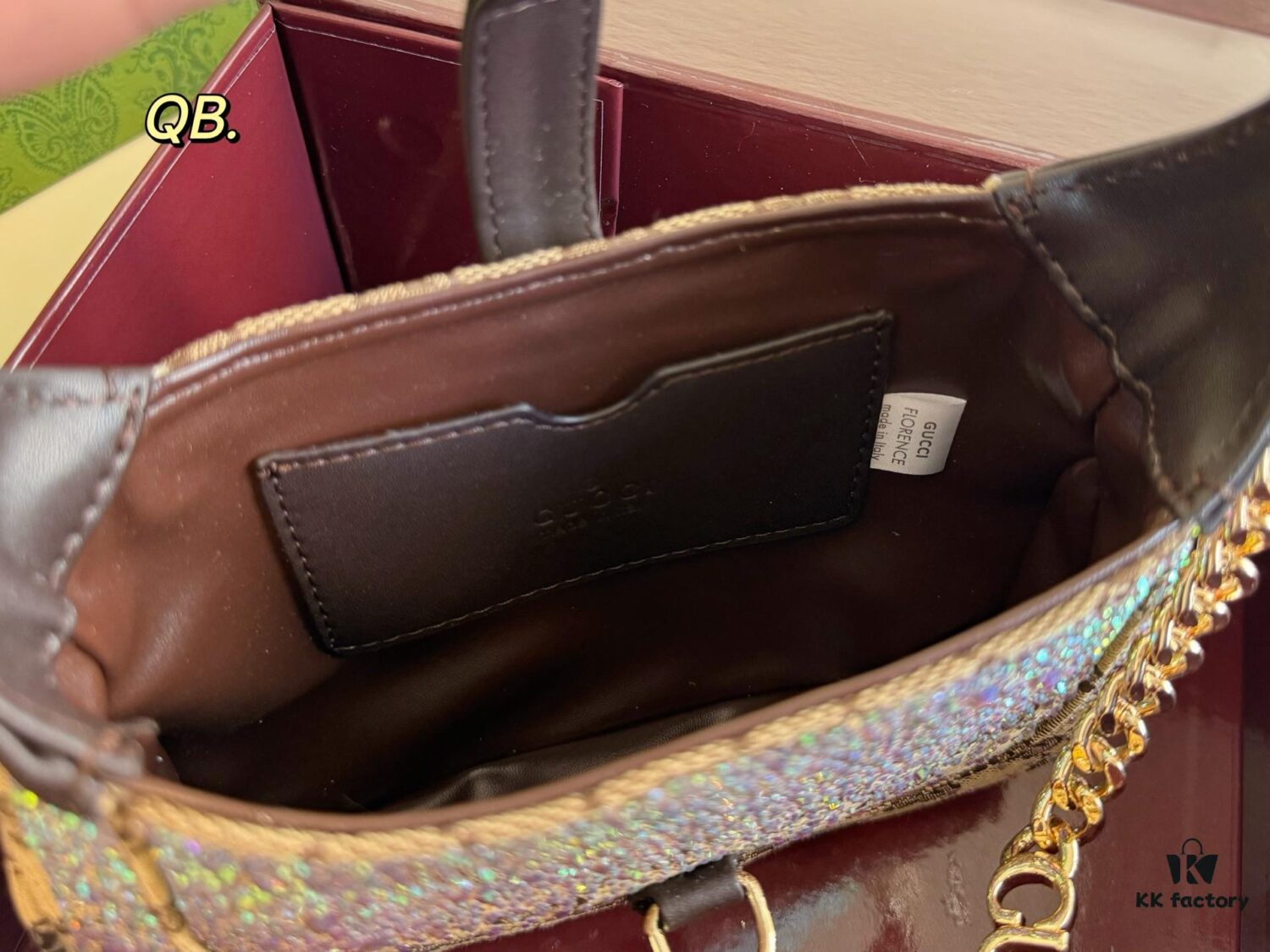 69308c126e68136f4d9a905d Gucci New Arrival Runway Style Rhinestone Jackie Chain Crossbody Bag