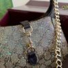 69308c126e68136f4d9a905e Gucci New Arrival Runway Style Rhinestone Jackie Chain Crossbody Bag