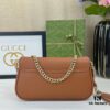 69308c216e68136f4d9a907c Gucci GG Marmont Bag in Full Leather Deep Brown - Irresistibly Charming and Must-Have