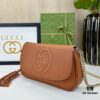 69308c226e68136f4d9a907e Gucci GG Marmont Bag in Full Leather Deep Brown - Irresistibly Charming and Must-Have