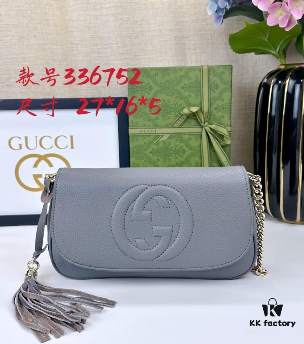 69308c276e68136f4d9a908a Gucci GG Marmont Bag in Full Leather Dark Gray - Addictively Charming and Must-Have