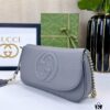 69308c296e68136f4d9a908d Gucci GG Marmont Bag in Full Leather Dark Gray - Addictively Charming and Must-Have