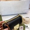69308c336e68136f4d9a90a4 Gucci Square Lock Chain Bag, Gucci Padlock Hybrid Leather Chain Handbag