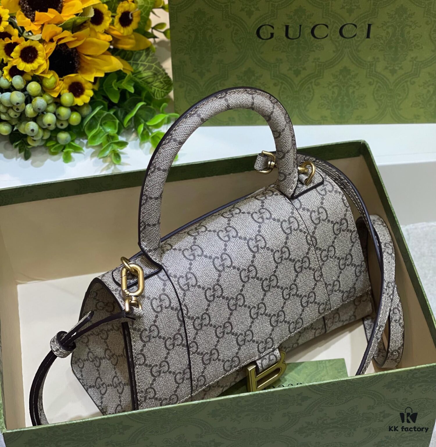 🔥GUCCI × BALENCIAGA Hourglass Bag