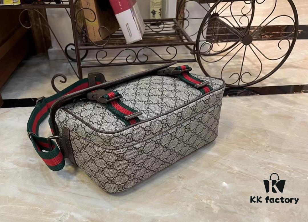 69308c526e68136f4d9a90ed GG Messenger Bag in Beige and Ebony GG Supreme Canvas
